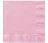 Unique 80071-13 cm Tovaglioli di Carta Rosa Confetto- 20 Pezzi (Confezione da 1)