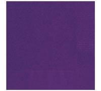 Unique 82021-13 cm Tovaglioli di Carta Viola Profondo - 20 Pezzi (Confezione da 1)