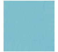 Unique 82231 - Tovaglioli di Carta - 13 cm - Colore Verde Acqua - 20 Pezzi (Confezione da 1)