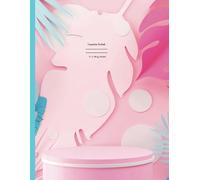 Unique Aesthetic Composition Notebook-"Turning Over A New Leaf": Matte | Wide Ruled | Teens And Women