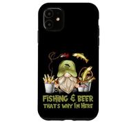 Unique Angler Gnome - Fishing And Beer That`s Why I´m Here Custodia per iPhone 11