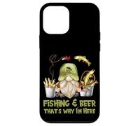 Unique Angler Gnome - Fishing And Beer That`s Why I´m Here Custodia per iPhone 12 mini