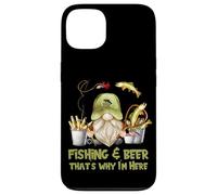 Unique Angler Gnome - Fishing And Beer That`s Why I´m Here Custodia per iPhone 13