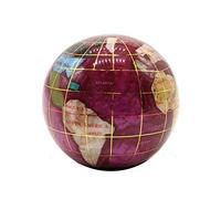 Unique Art - Fermacarte a Forma di mappamondo, 7,6 cm, Colore: Rosa Perla