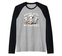 Unique Baker Gnomes Loves Baking Like A French Pastry Chef Maglia con Maniche Raglan