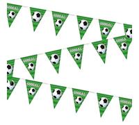 Unique- Banner Bandiera 3D Palla da Calcio | 1 pz Bunting-3,65m-Festa, Multicolore, 27282
