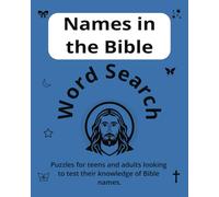 Unique Bible Name Word Search for Adult: Find faith and fun, Over 500 words search in Large Print