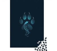 Unique Cat Paw Print Artwork Jigsaw Puzzle Impossible 1000 Pezzi Decorazione Per La Casa. Giochi Rilassamento E Intelligence Per Adulti E Ragazzi Da 14 Anni 52x38cm/1000pcs