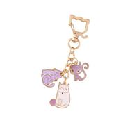 Unique Cats Print Charm Student Bag Decoration Bags Ciondolo Key regala chiavi tascabili o interni auto trendy Cats Portachiavi moda, c