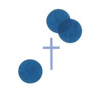 Unique Coriandoli in carta velina e carta, 14 g, colore: blu, per festa religiosa, confezione da 1 pezzo, 82099