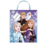 Unique- Disney Tote Bag-13" X 11" 1 Pc Borsa Grande in Plastica per Feste-Festa Frozen 2-33 cm x 28 cm, Cartone Animato, Multicolore, S, 77323