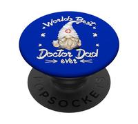 Unique Doctor Gnome For Men Funny Fathers Day Doctor Dad PopSockets PopGrip Adesivo