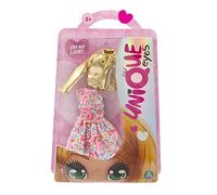UNIQUE EYES - Blister Outfit 2 Glamour e Romantico, un Abito Trendy, Colorato e Alla Moda, Sempre con Stile, per Bambine a Partire dai 3 Anni, MYM13210, Giochi Preziosi, Modeli assortiti, 1 pezzo