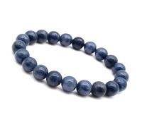 Unique Gems© Bracciale con perle di Lolite Pietra naturale Ø 8 mm Pietre curative dei chakra Bracciale protettivo per donne, uomini e bambini (Uomini)