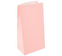 Unique- Gift Bags Set di 12 Aucun caractère de sujet Buste di Regalo, Tinta Unita, Rosa (Confetto), Pack of 12, 59001