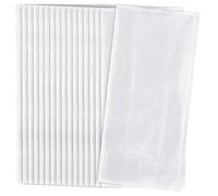 Unique- Gift Bags Set di 30 Buste di Regalo per Compleanno, Feste, Bianco (Trasparenti), 62008