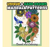Unique & Hand Drawn Mandala Patterns: A Stress Relief Coloring Book for Adults with Thick Lines: Easy to Complex Hand-Drawn Mandalas for Relaxation, Mindfulness, and Anxiety Relief