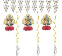 Unique- Harry Potter Kit per Decorare Le Feste Set di 7, Cartone Animato, Multicolore, 23569