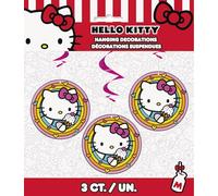 Unique Hello Kitty - Decorazioni a spirale da appendere, 3 pezzi, per eventi e feste