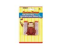 Unique Industry, Candele Curious George e Topper per Torte, Set da 6 Pezzi