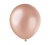 Unique- Kit PARTYKIT Palloncini in Lattice Perlato per Feste-30 cm-Oro Rosa-Confezione da 50, Rose Gold, large, 56893