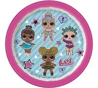 Unique- LOL Surprise Piatti Ecologici in Carta-18 cm-Festa a Tema Confezione da 8, Multicolore, 18 centimeters, 20904EU