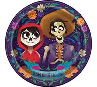 Unique Multicolor Disney Coco Round Dinner Plates 9 8 Count Vibrant Fun Durable Perfect for Kids Parties Disney The