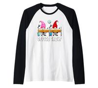Unique Office Crew Graphic for Men And Women Funny GNOME Maglia con Maniche Raglan