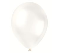 Unique- Palloncini in Lattice, 30 cm, Colore Bianco, 50 Pezzi (Confezione da 1), 14743