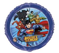 Unique Palloncino Compleanno-45 cm-Justice League Party, Multicolore, 45,8 cm (18"), 49977