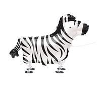 Unique- Palloncino Zebra Che Camminante-76 cm, Multicolore, large, 75875