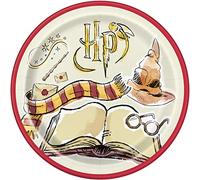 Unique- Harry Potter Piatti di Carta-23 cm-Festa a Tema Confezione da 8, Multicolore, 23 centimeters, 23935EU