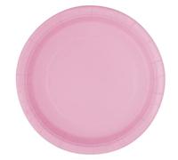 Unique Party 30876 - 18 cm Piatti per Feste Rosa Confetto, Confezione di 8