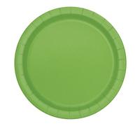 Unique- Piatti per Feste, Pezzi, Verdognoli, Pacco da 20, 31424