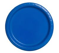 Unique Party 31770, Piatti per Feste Blu Reale, 21.9 cm, Confezione di 16