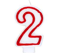 Unique Party 360-2 - Candela di Compleanno Numero 2