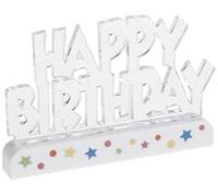 Unique Party 37043 - Topper Lampeggiante per Torta "Happy Birthday"