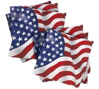 Unique Party 43742 - Tovaglioli di Carta - 16,5 cm - Bandiera Americana USA - Confezione da 16