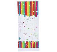 Unique Party 49573 - Buste per Festa di Compleanno con Nastri Arcobaleno in Cellophane, Confezione da 20