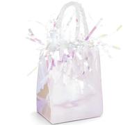 Unique Party 4986 - Peso per Palloncino a Forma di Busta Regalo Iridescente