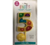 Unique Party 5 Compleanno Plastica Topper per Torta Lampeggiante (SG24194)