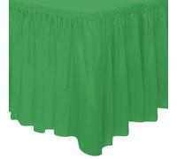 Unique Party 50060 - Gonna Plastificato per Tavolo Verde Smeraldo, 4.2 m