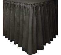 Unique Party 50062 - Gonna Plastificato per Tavolo Nero, 4.2 m
