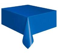 Unique Party 50264 - Tovaglia Plastificata con Pois Blu Reale, 1,37 m x 2,74 m