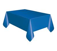 Unique- Plastic Tablecover Rectangle Tovaglia Plastificata, Tinta Unita, Blu Reale, 274 L x 137 W centimeters, 5085