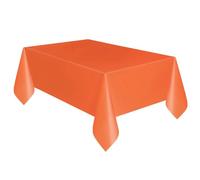 Unique Party 5097 - Tovaglia Plastificata Arancione, 2,74 m x 1,37 m
