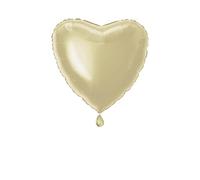 Unique Party 52951 - 45 cm Palloncino a Elio in Foil a Forma di Cuore Color Oro