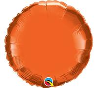 Unique Party 53371 - 45 cm Palloncino a Elio in Foil Rotondo Arancione