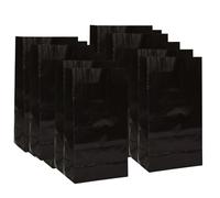 Unique- Gift Bags Set di 12 Buste di Regalo, Nero, Pack of 12, 59012