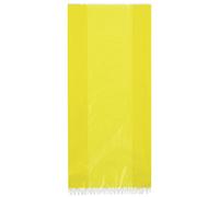 Unique Party- Gift Bags Set di 30 CANDYAND Buste di Regalo, Tinta Unita, Giallo, Confezione da 30 pz, 62022